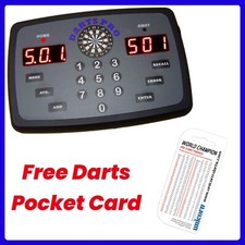 Dart Scorer Darts Pro Scoreboard Electronic and Darts Pocket Card gift for him