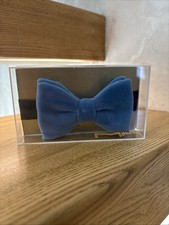 New Blue Velvet bow tie - mens