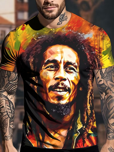 Bob marley mens shirt reggae - marley, t-shirt