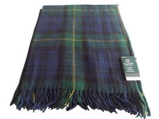 Highland Wool Blend Tartan Blanket / Throw  Gordon  Tartan