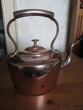 Antique oval copper kettle 3