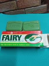Fairy Mild Green Vintage Household Soap 2 x 155g stain pre-treatment bars 310gl4