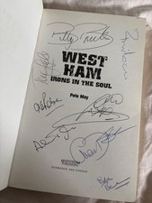 multi signed West Ham book WHU