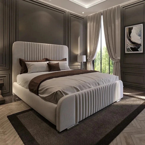 Ottoman bed plush velvet - bed,