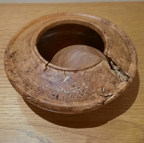 Vintage hand turned burr elm - vintage,