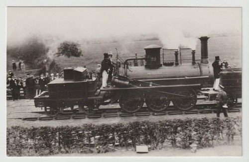 Railway postcard stockton - rp,