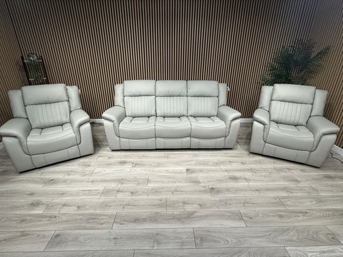Domino leather seater sofa - seater, +
