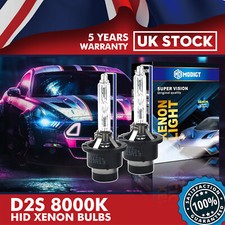 2X D2S XENON CAR HEADLIGHT BULBS FOR PHILIPS OSRAM 8000K BLUE HID BULB-35W