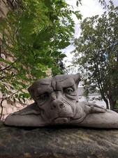 Gargoyle Dog head gate post