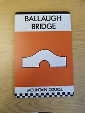 Isle of Man TT Souvenir Wall Sign / Plaque - Ballaugh Bridge Marker design