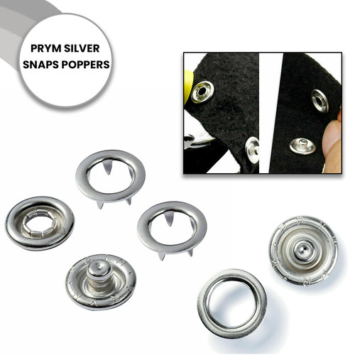 10mm brass prym snap poppers - brass,