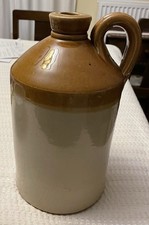 Large Antique Stoneware Flagon