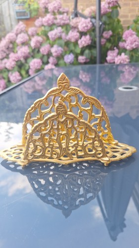 Vintage ornate brass letter - ,