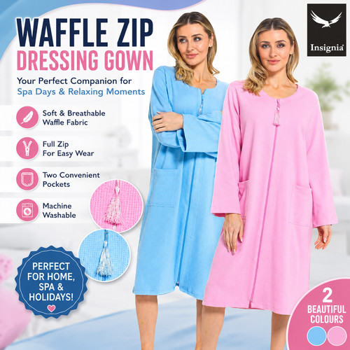 Ladies pure cotton waffle - pure,