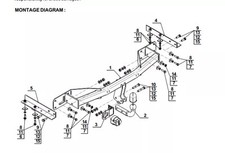 Swan Neck Tow Bar For VAUXHALL