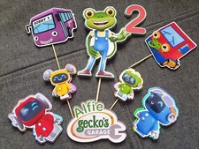 Personalised Geckos Garage Birthday Cake Topper Any Name & Age