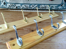 TWO VINTAGE STYLE 4 STAND COAT HOOKS