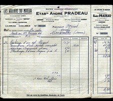 GUERET & LIMOGES (23 / 87) ENGINE WORKSHOPS metallization "André Pradeau" 1963