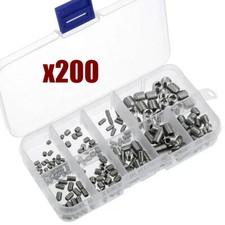 200x Allen Head Socket Hex Set Grub Screws Assortment Cup Point M3 M4 M5 M6 M8