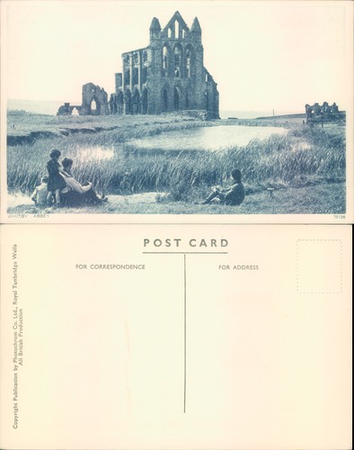 Whitby abbey photochrom - abbey,
