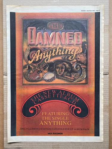 Damned anything poster - damned, (b)