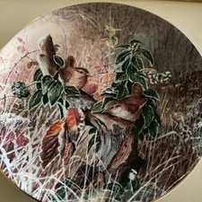 WRENS COALPORT BIRD COLLECTORS PLATE FROM THE SERIES FROSTY MORNINGS LTD EDIT