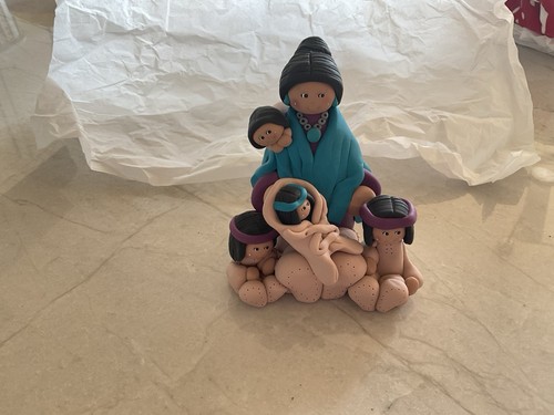 Polymer clay storyteller - clay,