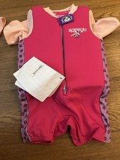 Speedo Girls Float Suit 5-6 Years Pink Otter