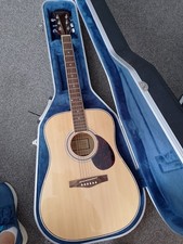 Freshman FA1S Acoustic Guitar With Hard Case.Mint Condition .