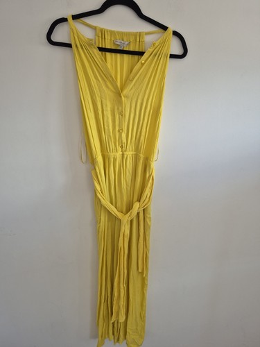 Women yellow jumpsuit size - women's,