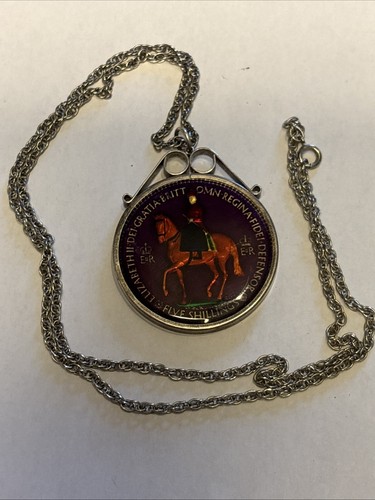 1953 coronation enamel coin - 1953,