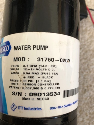Jabsco sensor max 31755 - jabsco,