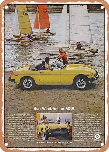 Metal sign 1978 mgp sun - metal, mgp: