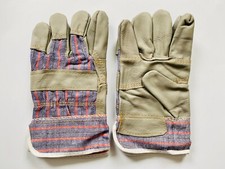 Canadian Solid Leather Rigger Safety Work Gardening Heavy Duty Durable Gloves