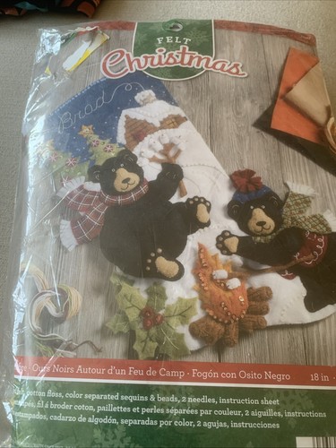Bucilla black bear bonfire - bear,