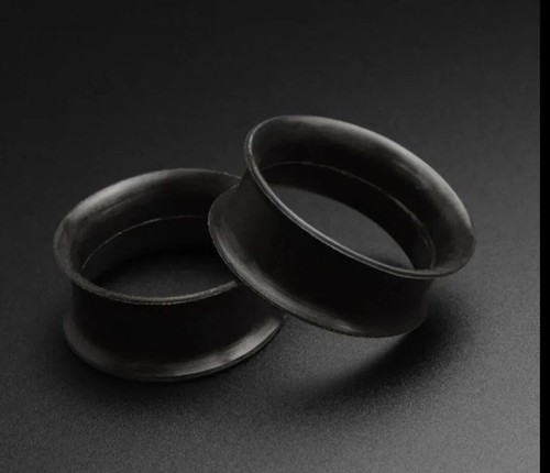 Black silicone double - black,