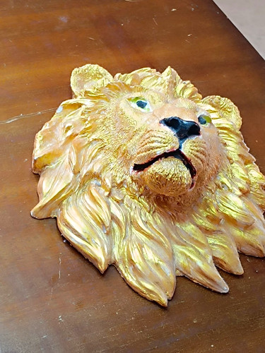 Effect lion head wall - 3d,