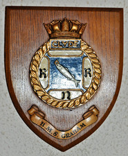 HMS Graham shield plaque crest