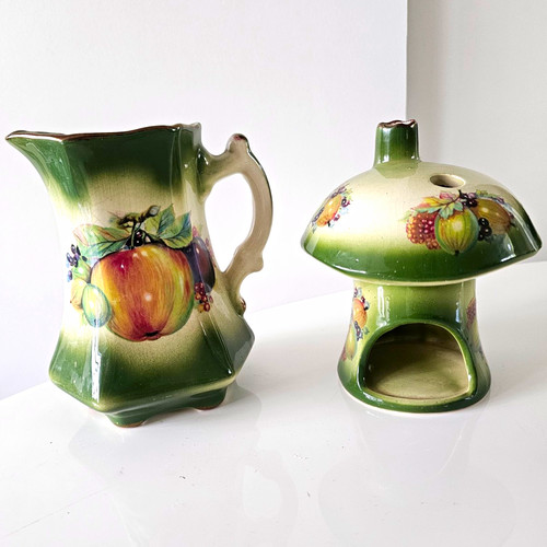 Maling ceramic jug green - green, &