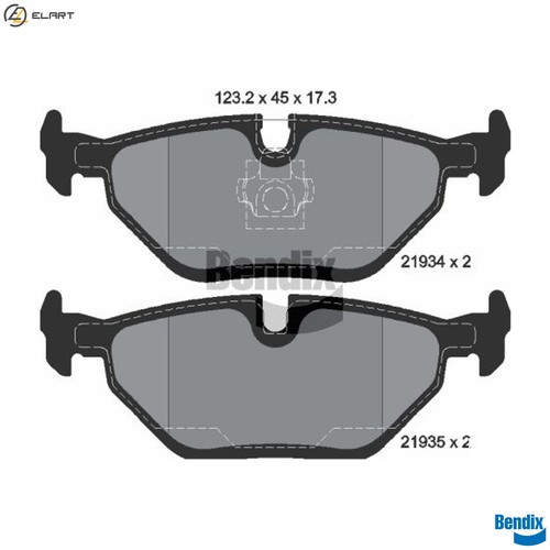 Brake pad set disc - brake,