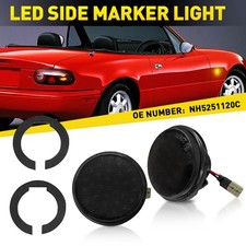2x Black Side Indicator LED