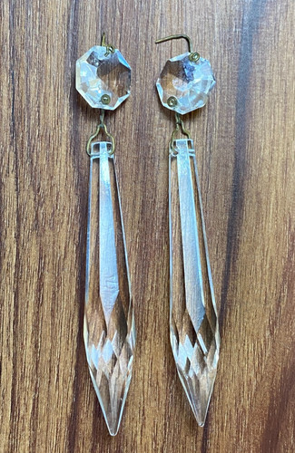 Pieces vtg glass - 2, crystal