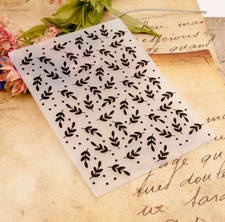 Plastic Embossing Folder Leaf