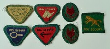 Vintage Boy Scouts Patches - Includes Wolf Cub Proficiency War Issue 1939 - 1945