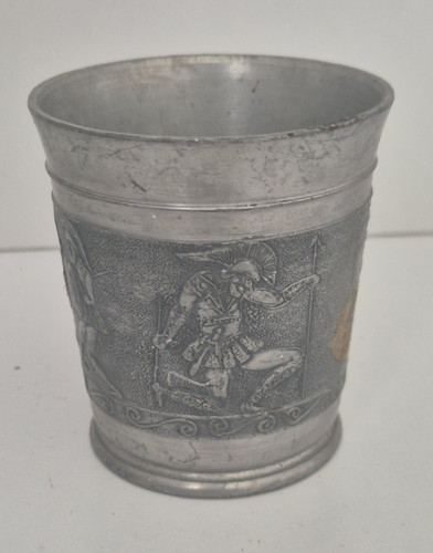 Pewter art nouveau style cup - pewter,
