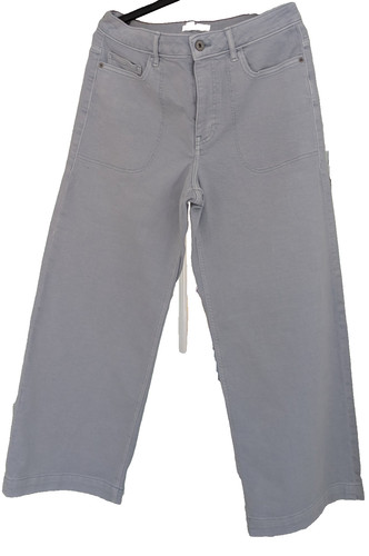 White stuff wide leg crop - white,