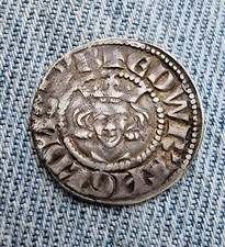 Edward hammered silver penny - i,