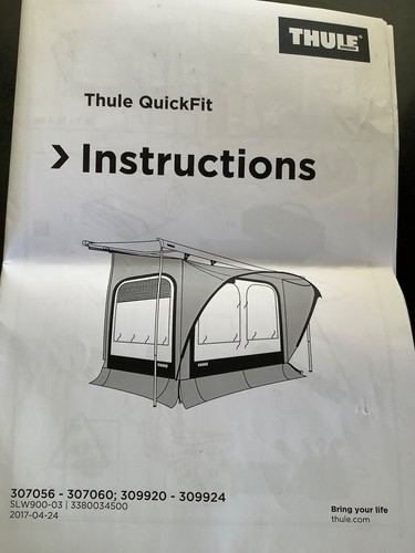 Thule quick fit awning - quick, tent