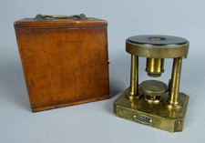 Vintage Field & Co Bench Mircotome with Case c1890                         #5461