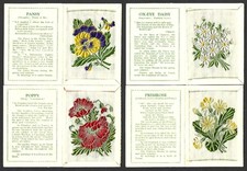 KENSITAS FLOWERS 1st SERIES NUMBERS 38,39,45,46 MEDIUM SILKS X 4